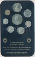 Svájc 1980. 1r-5Fr (8xklf) forgalmi szett műanyag tokban T:1
Switzerland 1980. 1 Rappen - 5 Francs ...