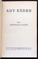 Vegyes Ady Endre témájú könyvtétel, 9 db

Schöpflin Aladár: Ady Endre. Bp.,[1934], Nyugat. Első ki...