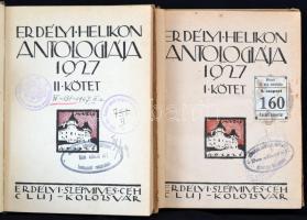 Erdélyi Helikon antológiája 1927 I-II. kötet. Bánffy Miklós és Kós Károly illusztrációval. Kolozsvár...