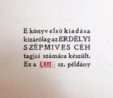 Erdélyi Helikon antológiája 1927 I-II. kötet. Bánffy Miklós és Kós Károly illusztrációval. Kolozsvár...