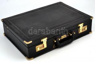 Sollingeni aranyozott evőeszköz készlet, eredeti számzáras táskával 78 darabos