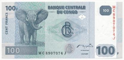 Kongó 2007. 100Fr T:I Congo 2007. 100 Francs C:UNC Krause KM#92