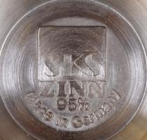 2 db jelzett ón pohárka 6 cm