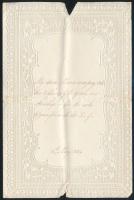 1854 Díszes ajándék kártya