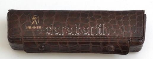 M. Hohner szájharmonika, tokban, h: 18 cm