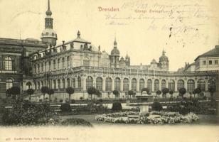 1903 Dresden, Königl. Zwinger / garden