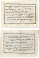 1849. 30kr (2x) "Kossuth bankó" T:III,III- Adamo G103