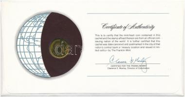 Thaiföld 1977. 25s "Nemzetek pénzérméi" felbélyegzett borítékban, bélyegzéssel T:1- 
Thai...