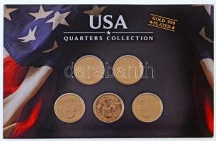 Amerikai Egyesült Államok 2015. 1/4$ "Nemzeti parkok - Bombay Hook, Blue Ridge Parkway, Kisatch...