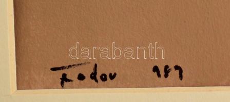 Fodor jelzéssel: Kompozíció. Tempera, papír, 34×24 cm