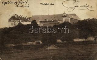 1915 Cseszte, Castá; Vöröskő vára. Kiadja Laczkovich Róbert / Hrad Cerveny Kamen / castle (fa)