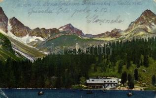 1927 Tátra, Magas Tátra, Vysoké Tatry; Popradské pleso / Popper-See / Poprádi-tó / lake in the High Tatras (Rb)