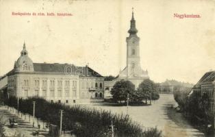 1908 Nagykanizsa, bankpalota, Római katolikus templom (EK)