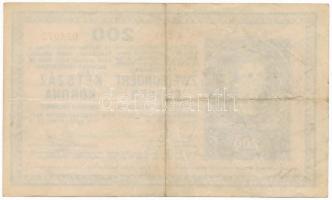 1918. 200K "A 2031" sima hátlappal T:III
Adamo K31/2