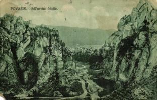 1919 Szulyó-völgy, Szulyó-hegység, Súlovské údolie, Súlovské vrchy (Vágvölgy, Povazie); Nákl. Leopolda Gansela v Trencíne 11. (EM)