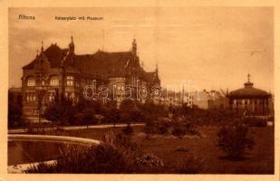 1910 Altona (Hamburg), Kaiserplatz mit Museum / square, park, museum