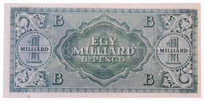 1946. 1.000.000.000BP T:I- kis fo.
Hungary 1946. 1.000.000.000BP C:AU small stain 
Adamo P40