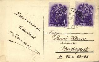 Budapest V. Országház + "1938 Losonc visszatért" So. Stpl