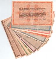 1946. 10.000AP - 100.000.000AP (12xklf) közte fordított címeres és "amelyekNEK" T:II,III,I...