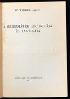 Dr. Widder Lajos: A bridzsjáték technikája és taktikája. Bp., 1957, Sport. Kiadói papírkötés