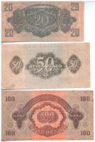 1944. 1P-100P "A Vöröshadsereg Parancsnoksága" (7xklf) T:III szép papír