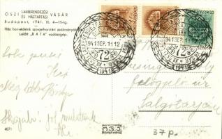 1941 Budapest, Őszi Lakberendezési és Háztartási Vásár, Hős honvédeink szovjetharctéri zsákmányából ...