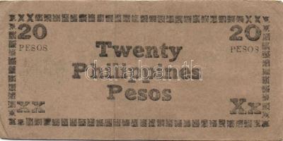 Fülöp szigetek/japán megszállás/gerilla kiadások 1941-45. 1P (2 klf), 10P, 20P (2klf) T:II,II/III Ös...