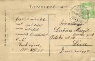 1911 Érsekújvár, Nové Zámky; Kossuth Lajos tér, Nemzeti szálloda és kávéház, Steiner üzlete. W. L. B...