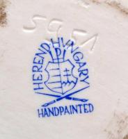 Herendi porcelán Beethoven büszt, fehér mázas, jelzett, hibátlan, m: 21 cm