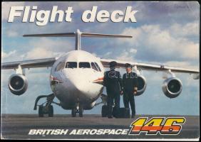1983 Flight deck. British Aerospace 146. Agnyol nyelvű leírás. Papírkötés, a borító elvált és szakadt.