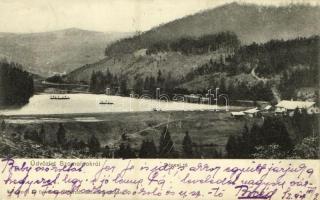 1907 Szomolnok, Schmölnitz, Smolník; Dénesi tó. Schoppell felvétele, Zbornál Józsefné kiadása / lake