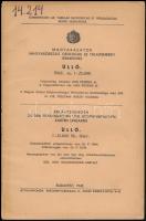 Üllő. Magyarázatok Magyarország geológiai és talajismereti térképeihez. Talajtanilag felvette és a magyarázatokat írta: Dr. Han Ferenc. Bp.,1943, M. Kir. Földtani Intézet,(Attila-ny.), 40 p. Magyar és német nyelven. Kiadói papírkötés, intézményi bélyegzővel.