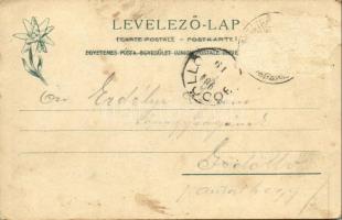 1904 Tátra, Magas Tátra, Vysoké Tatry; Das Meerauge m. d. kl. u. gr. Miedziane 2238 m / Czarny Staw ...