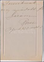 1923 Katonatiszt kartonra kasírozott fotója, vágott, 14×7 cm