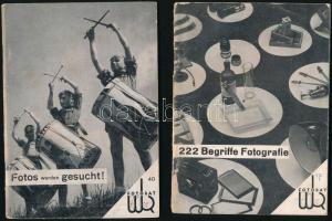 1935-1969 3 db fotózással kapcsolatos nyomtatvány és egy német nyelvű divatlap egy száma, melléklett...