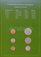 Ausztrália 1982-1983. 1c - 50c (6xklf), "Coin Sets of All Nations" forgalmi szett felbélye...