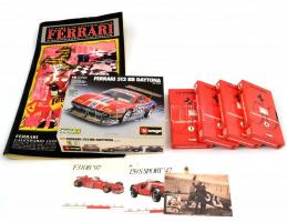 Ferrari 512 BB Daytona autó modell eredeti dobozában, 4 db VHS, Ferrari falinaptár + néhány kép