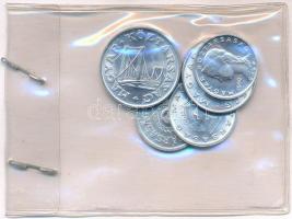 1990. 2f-50f (5xklf) forgalmi sor darabjai összegyűjtve T:1,1-