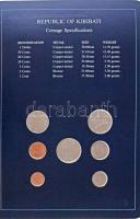 Kiribati 1979. 1c-1$ (7xklf), "Coin Sets of All Nations" forgalmi szett felbélyegzett kart...