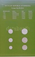 Románia 1966-1982. 5b-5L (6xklf), "Coin Sets of All Nations" forgalmi szett felbélyegzett ...