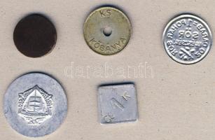 1940-es évek végétől 5db klf bárca - sör (2x), Vidámpark, baromfi, étkezés T:2,2/3