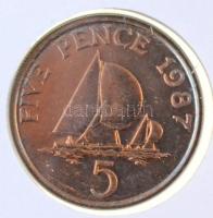 Guernsey 1987. 5p felbélyegzett borítékban, bélyegzéssel, német nyelvű leírással T:1 
Guernsey 1987...