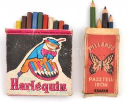 Régi. pillangó és Harlequin ceruzák