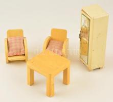 Baba bútor készlet: szerkénysor, kanapé, tv, mindenféle kisebb-nagyobb bútor