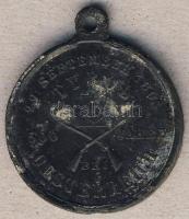 Ausztria 1863. "Franz Joseph I.-Tyrol 500 Jahre bei Österreich" kisalakú Zn emlékérem T:2 ...