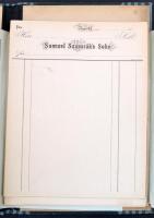 cca 1900 Samuel Szumráks sohn Neusohl (Besztercebánya) 44 db fejléces levélpapír, eredeti mappában, jó állapotban
