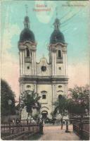 1910 Nagysurány, Surany; Római katolikus templom / church