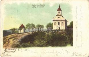 1902 Pozsony, Pressburg, Bratislava; Mély úti kápolna. Heliocolorkarte von Ottmar Zieher / Tiefen Weg Kapelle / chapel (EK)