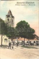 1918 Kismarton, Eisenstadt; Plébánia templom / Pfarrkirche. Verlag von Josef Popper / church (EK)