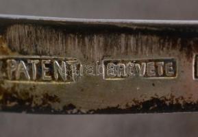 Jelzett ezüst lánc színházi táska. 281g. 28 cm